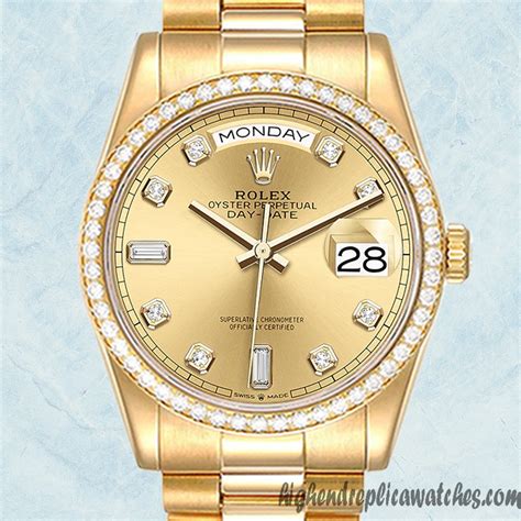 mens gold rolex presidential replica|rolex look alike watch.